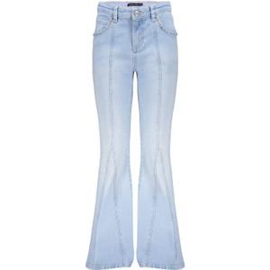 Meisjes jeans flair broek - Liberty - Blauw denim