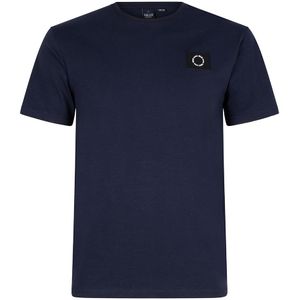 Jongens t-shirt culture badge - Navy blauw
