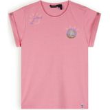 Meisjes t-shirt basic - Kiki - Strawberry roze