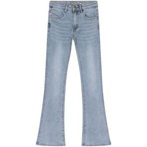 Meisjes jeans broek Lola flair fit - Licht denim