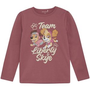 Meisjes t-shirt LS - Deco roze