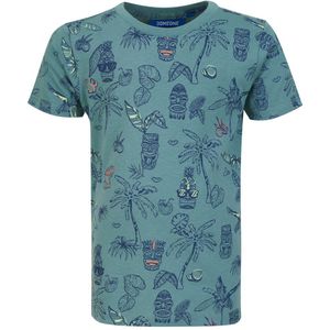 Jongens t-shirt - Breaking-SB-02-B - Donker mint blauw