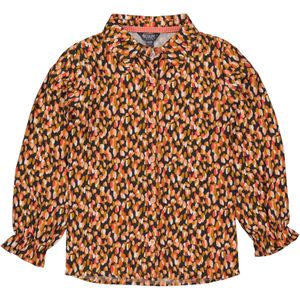 Meisjes blouse - Thais - AOP Multi stippen