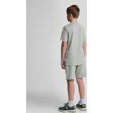 zomer sweat short jongens - Grijs mirage - Script