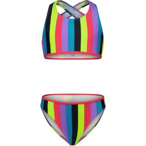 Meisjes bikini AOP - Regenboog streep