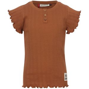 Meisjes t-shirt rib - Caramel