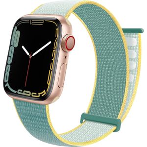 Strap-it Apple Watch 8 nylon loop bandje (sunshine)