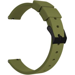 Strap-it Luxe siliconen horlogeband 14mm universeel (groen)