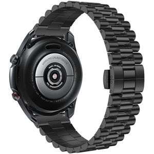 Strap-it Huawei Watch GT 2 Presidential stalen band (zwart)