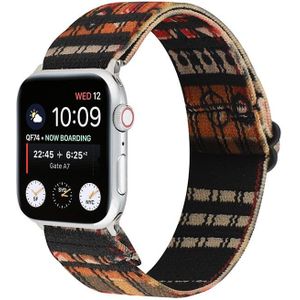 Strap-it Apple Watch elastisch bandje (zwart mix)
