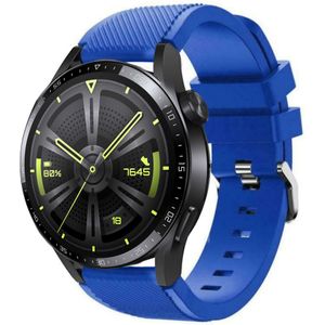Strap-it Huawei Watch GT 3 46mm siliconen bandje (blauw)
