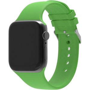 Strap-it Apple Watch siliconen gesp bandje (groen)