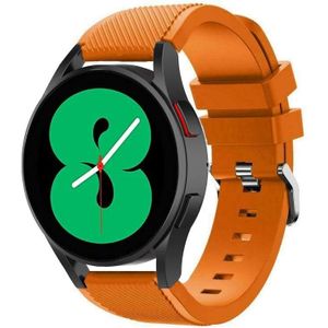 Strap-it Samsung Galaxy Watch 4 - 44mm siliconen bandje (oranje)