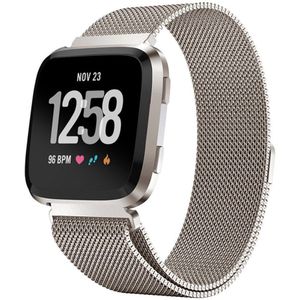 Strap-it Fitbit Versa 2 Milanese band (sterrenlicht)