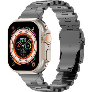 Strap-it Apple Watch Butterfly titanium band (grafiet)