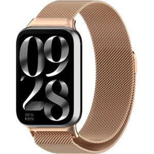 Strap-it Xiaomi Smart Band 9 Pro Milanese band (rosé goud)