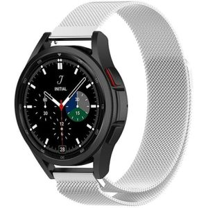 Strap-it Samsung Galaxy Watch 4 Classic 42mm Milanese band (zilver)