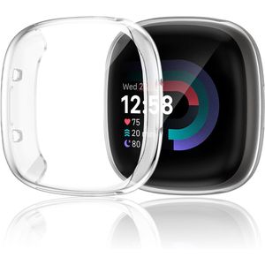 Strap-it Fitbit Versa 4 / Sense 2 TPU case (transparant)