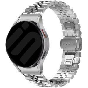 Strap-it Samsung Galaxy Watch 6 Classic 43mm Jubilee stalen band (zilver)