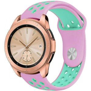 Strap-it Samsung Galaxy Watch sport band 42mm (roze/aqua)