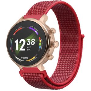 Strap-it Fossil Gen 6 (42mm) nylon band (rood)