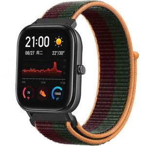 Strap-it Xiaomi Amazfit GTS nylon band (dark cherry)