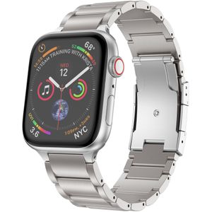 Strap-it Apple Watch 8 Titanium bandje (zilver)