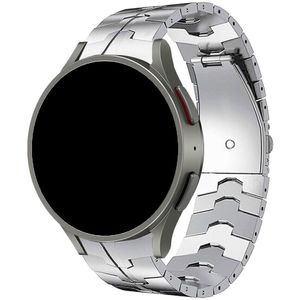 Strap-it Samsung Galaxy Watch 4 40mm steel iron band (zilver)