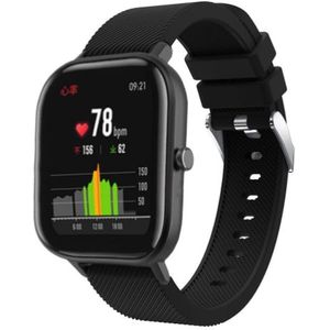 Strap-it Xiaomi Amazfit GTS silicone band (zwart)