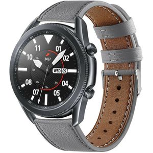 Strap-it Samsung Galaxy Watch 3 - 45mm bandje leer (grijs)