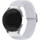Strap-it Samsung Galaxy Watch 5 44mm verstelbaar geweven bandje (wit)