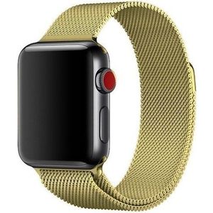 Strap-it Apple Watch 8 milanese band (goud)