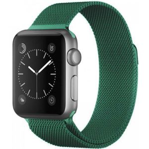 Strap-it Apple Watch 8 Milanese band (groen)
