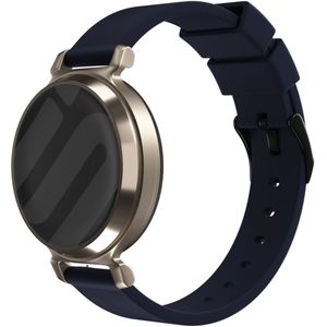 Strap-it Garmin Lily 2 luxe siliconen bandje (donkerblauw)