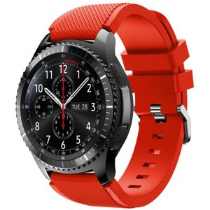 Strap-it Samsung Galaxy Watch siliconen bandje 46mm (rood)