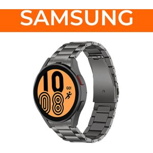 Strap-it tanium bandje (grafiet) voor Samsung smartwatches