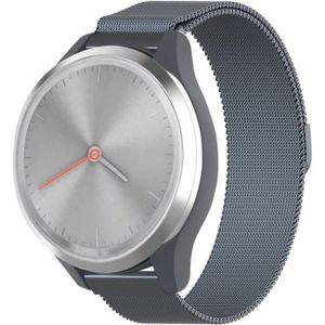 Strap-it Garmin Vivomove 3s Milanese band - 39mm - grijs