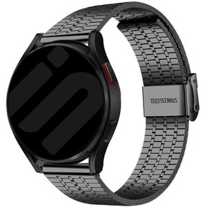 Strap-it Samsung Galaxy Watch 6 Classic 43mm roestvrij stalen band (zwart)
