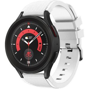 Strap-it Samsung Galaxy Watch 5 Pro siliconen bandje (wit)