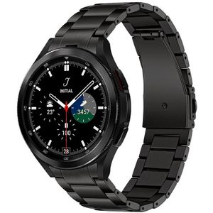 Strap-it Samsung Galaxy Watch 4 Classic 46mm titanium bandje (zwart)