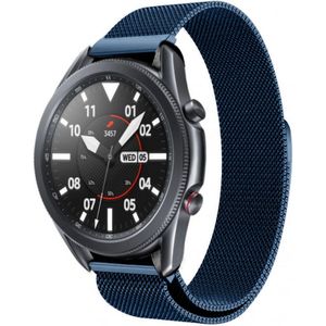 Strap-it Samsung Galaxy Watch 3 Milanese band 45mm (blauw)