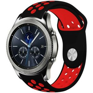 Strap-it Samsung Gear S3 sport band (zwart/rood)