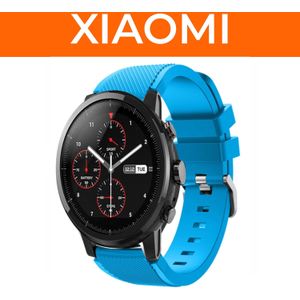 Strap-it Siliconen bandje voor Xiaomi smartwatches (lichtblauw)