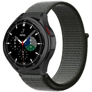 Strap-it Samsung Galaxy Watch 4 Classic 46mm nylon band (groen)