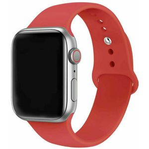 Strap-it Apple Watch 8 silicone band (rood)