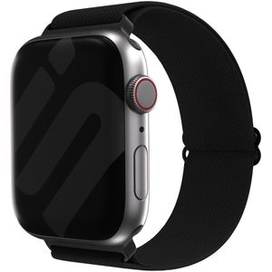 Strap-it Apple Watch elastisch bandje (zwart)