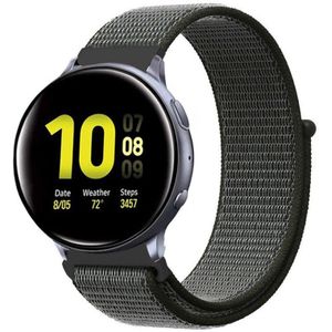 Strap-it Samsung Galaxy Watch Active nylon band (groen)