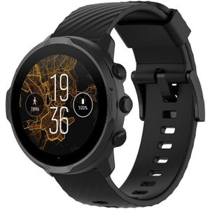 Strap-it Suunto 7 siliconen bandje (zwart)