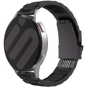 Strap-it OnePlus Watch luxe stalen schakel band (zwart)