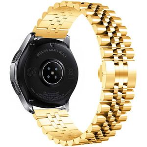 Strap-it Samsung Galaxy Watch 3 41mm Jubilee stalen band (goud)